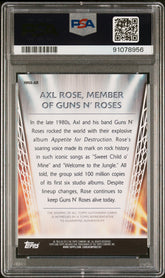 2013 Topps Archives Heavy Metal Axl Rose PSA 7/ 10 Autograph Guns N Rose